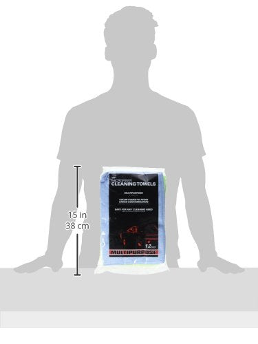 Zwipes 735 Microfiber Towel Cleaning Cloths, 12 Pack