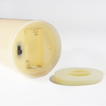 CANDLE CHOICE Waterproof Outdoor Battery Operated Flameless Candles with Remote Timer Plastic Flickering Fake Electric LED Pillars for Lantern Garden Wedding Christmas Decorations 3x4 Inches 2 PCS