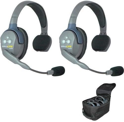 EARTEC UL2S Ultralite 2-Person System, Includes Single-Ear Master Headset and Single-Ear Remote Headset