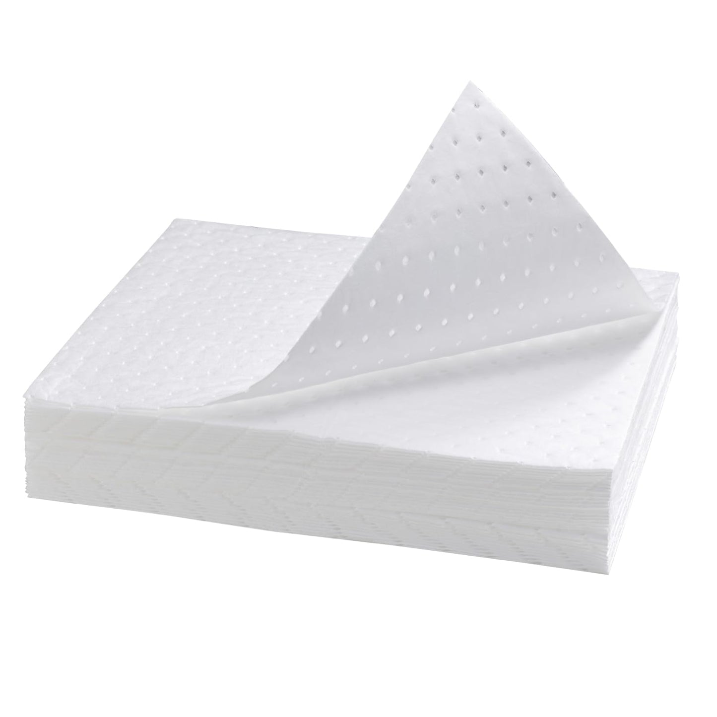 Spill Absorbent Pads 15" x 20" Heavyweight Oil Absorbing Mats,White Absorbing Heavy Weight Oil-Only Absorbent Mat Pad (30PCS)