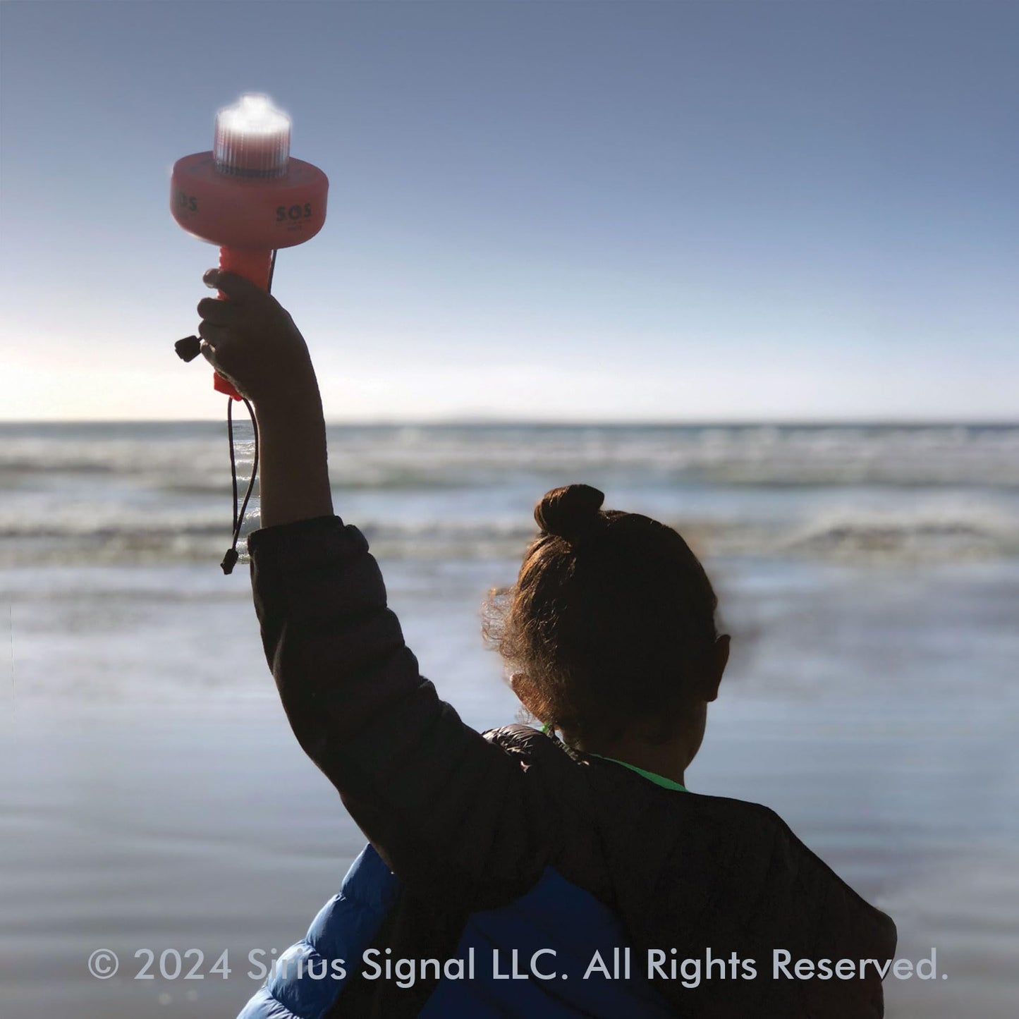 Sirius Signal C-1003 SOS LED Distress Signal - Electronic Flare Replacement, USCG Approved, Includes Daytime Flag & Whistle