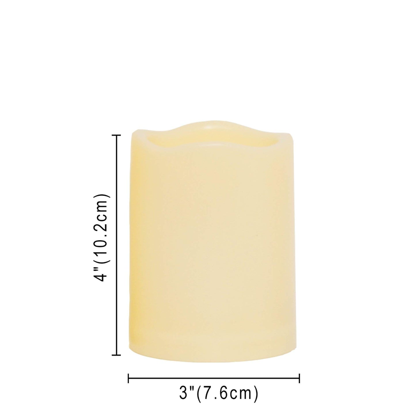 CANDLE CHOICE Waterproof Outdoor Battery Operated Flameless Candles with Remote Timer Plastic Flickering Fake Electric LED Pillars for Lantern Garden Wedding Christmas Decorations 3x4 Inches 2 PCS