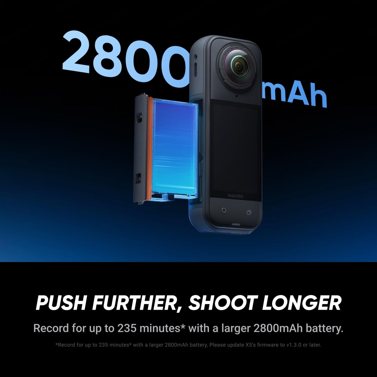Insta360 X5 - Waterproof 8K 360° Action Camera, Leading Low Light, Invisible Selfie Stick Effect, Rugged and Replaceable Lens, 3-Hour Battery, Built-in Wind Guard, Stabilization, Triple AI Chip Design