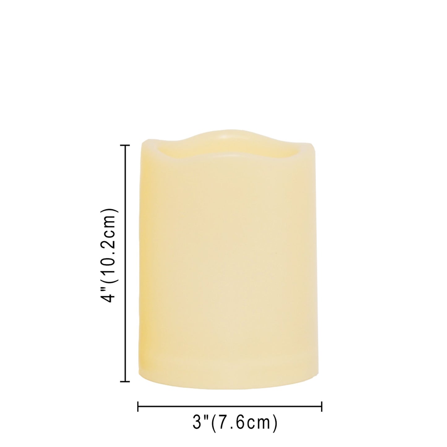 CANDLE CHOICE Waterproof Outdoor Battery Operated Flameless Candles with Remote Timer Plastic Flickering Fake Electric LED Pillars for Lantern Garden Wedding Christmas Decorations 3x4 Inches 2 PCS