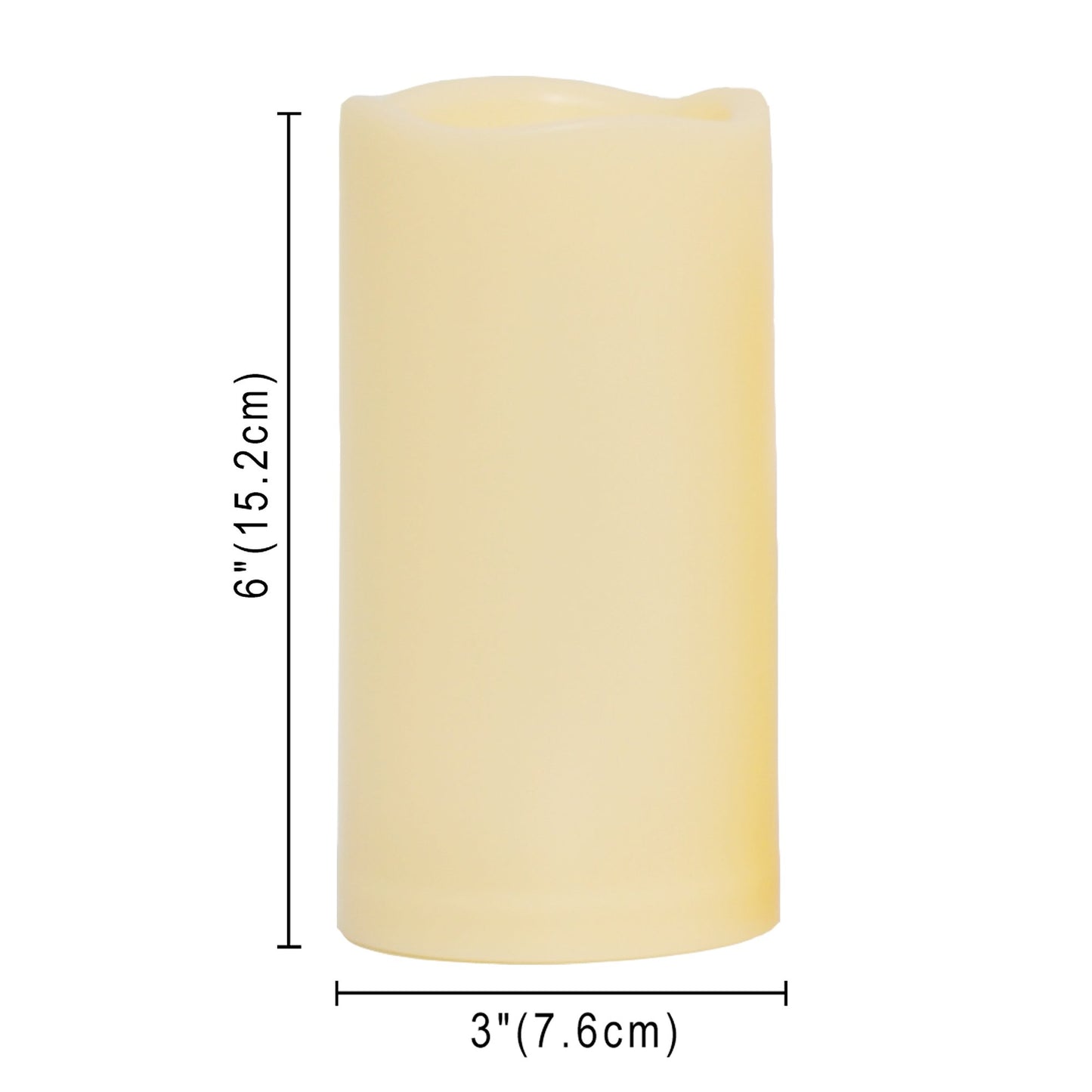 CANDLE CHOICE Waterproof Outdoor Battery Operated Flameless Candles with Remote Timer Plastic Flickering Fake Electric LED Pillars for Lantern Garden Wedding Christmas Decorations 3x4 Inches 2 PCS