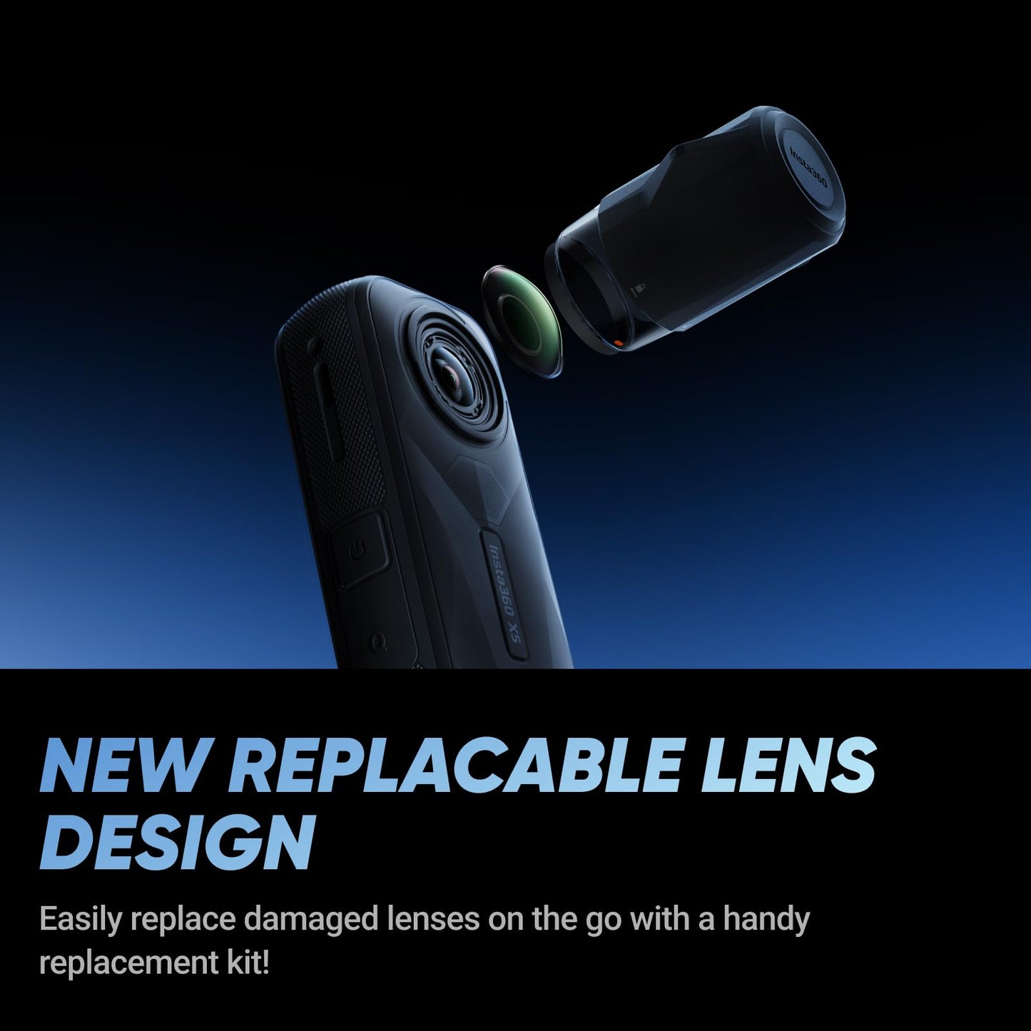 Insta360 X5 - Waterproof 8K 360° Action Camera, Leading Low Light, Invisible Selfie Stick Effect, Rugged and Replaceable Lens, 3-Hour Battery, Built-in Wind Guard, Stabilization, Triple AI Chip Design