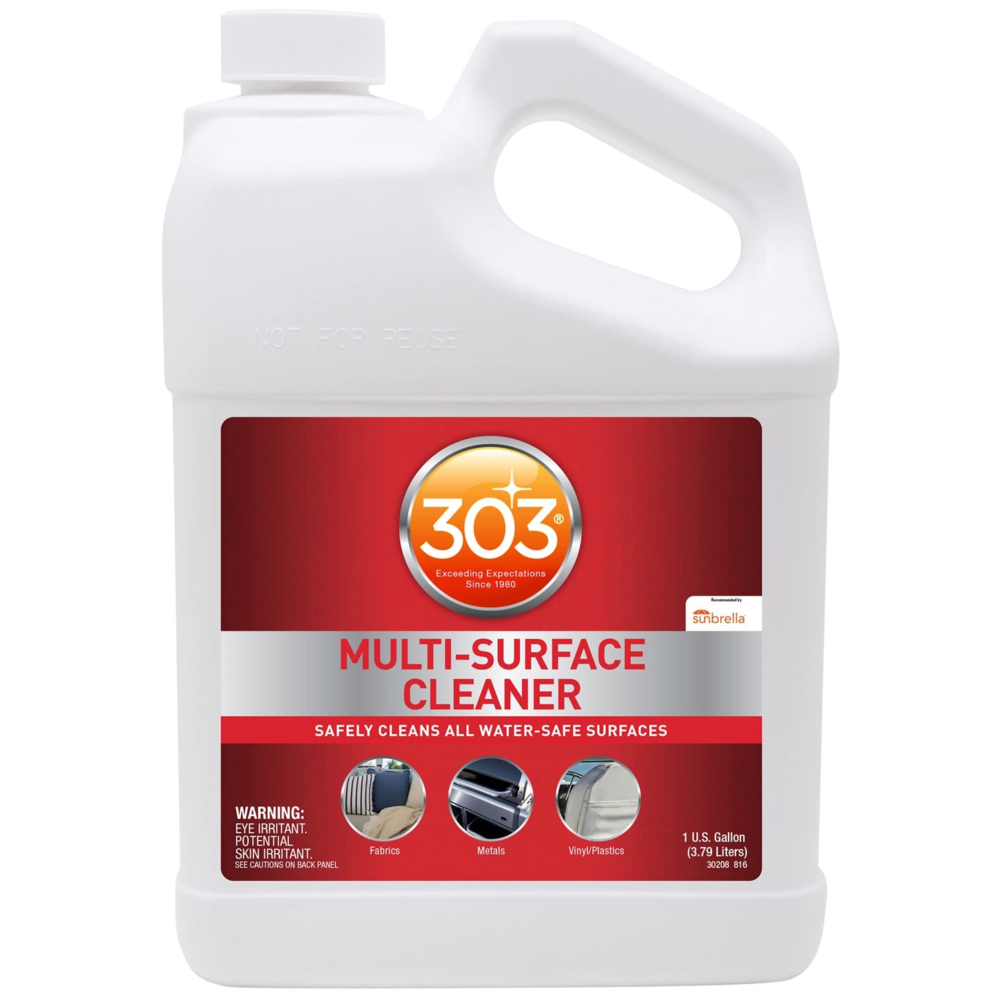 303 Multi-Surface Cleaner - Safely Cleans All Water Safe Surfaces - Ultimate Cleaning Power - Rinses Residue Free - Recommended By Sunbrella, 32 fl. oz. (30204)
