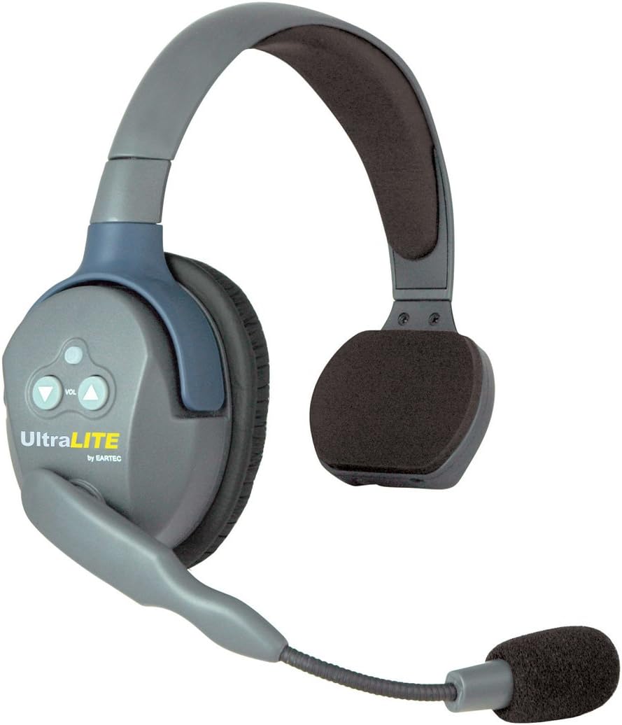 EARTEC UL2S Ultralite 2-Person System, Includes Single-Ear Master Headset and Single-Ear Remote Headset