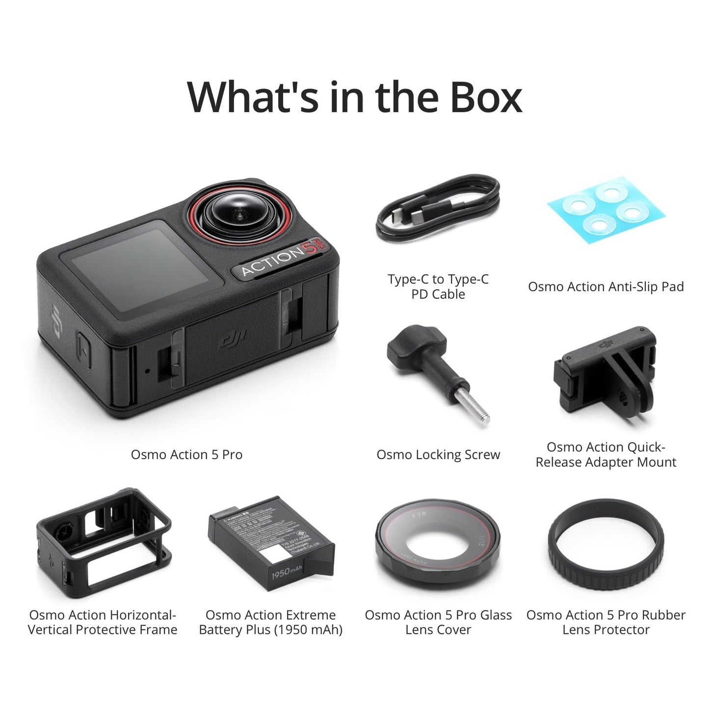 DJI Osmo Action 5 Pro Standard Combo, Waterproof Action Camera with 1/1.3" Sensor, 4K/120fps Video, Subject Tracking, Stabilization, Dual OLED Touchscreens, Action Camera 4K Ideal for Sports, Vlog