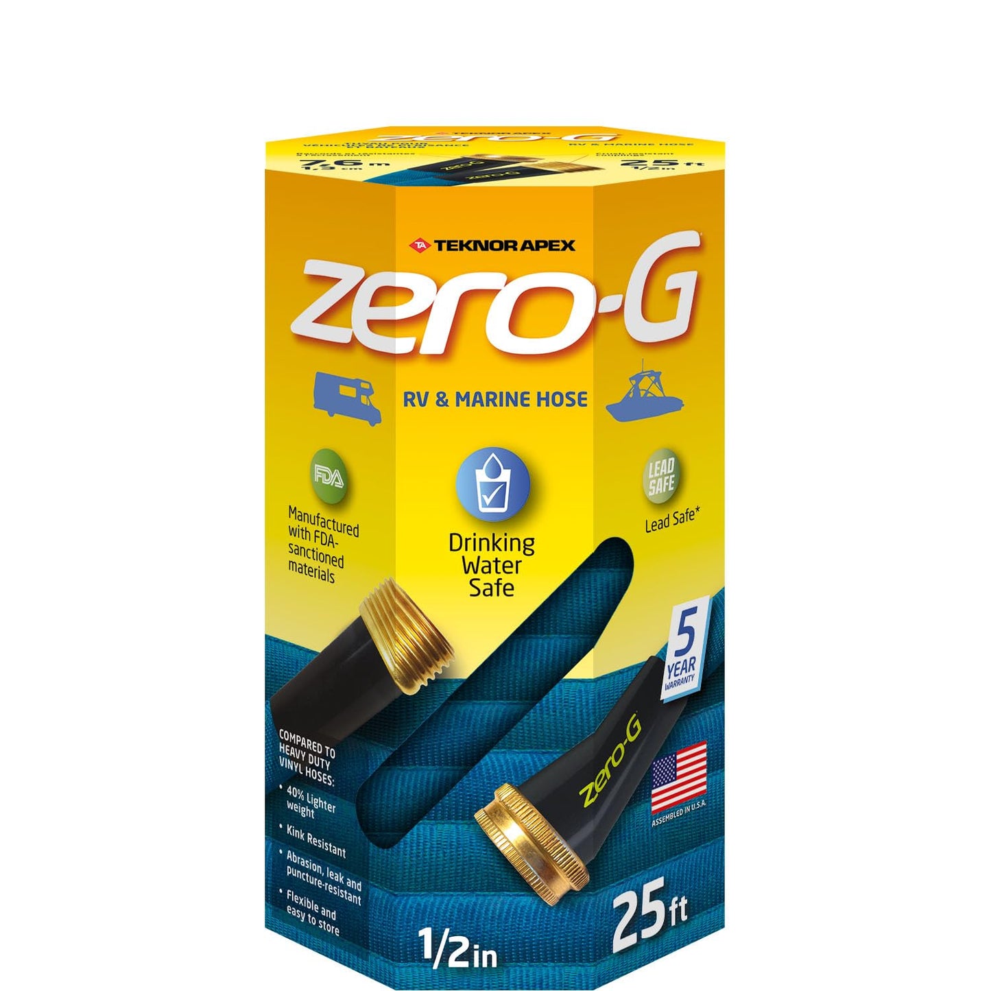 Teknor Apex-4006-25 Zero-G 1/2" X 25', Blue
