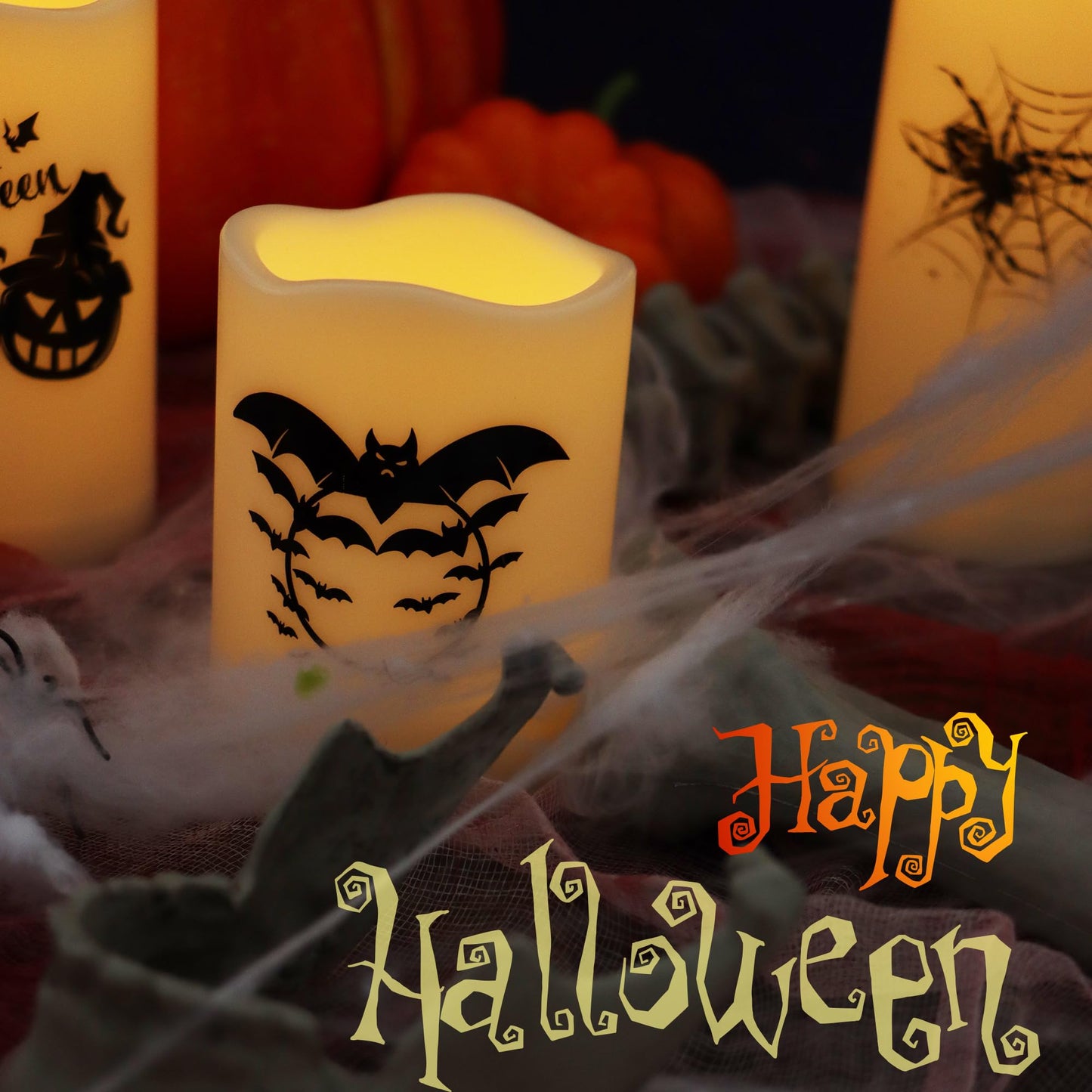 CANDLE CHOICE Waterproof Outdoor Battery Operated Flameless Candles with Remote Timer Plastic Flickering Fake Electric LED Pillars for Lantern Garden Wedding Christmas Decorations 3x4 Inches 2 PCS