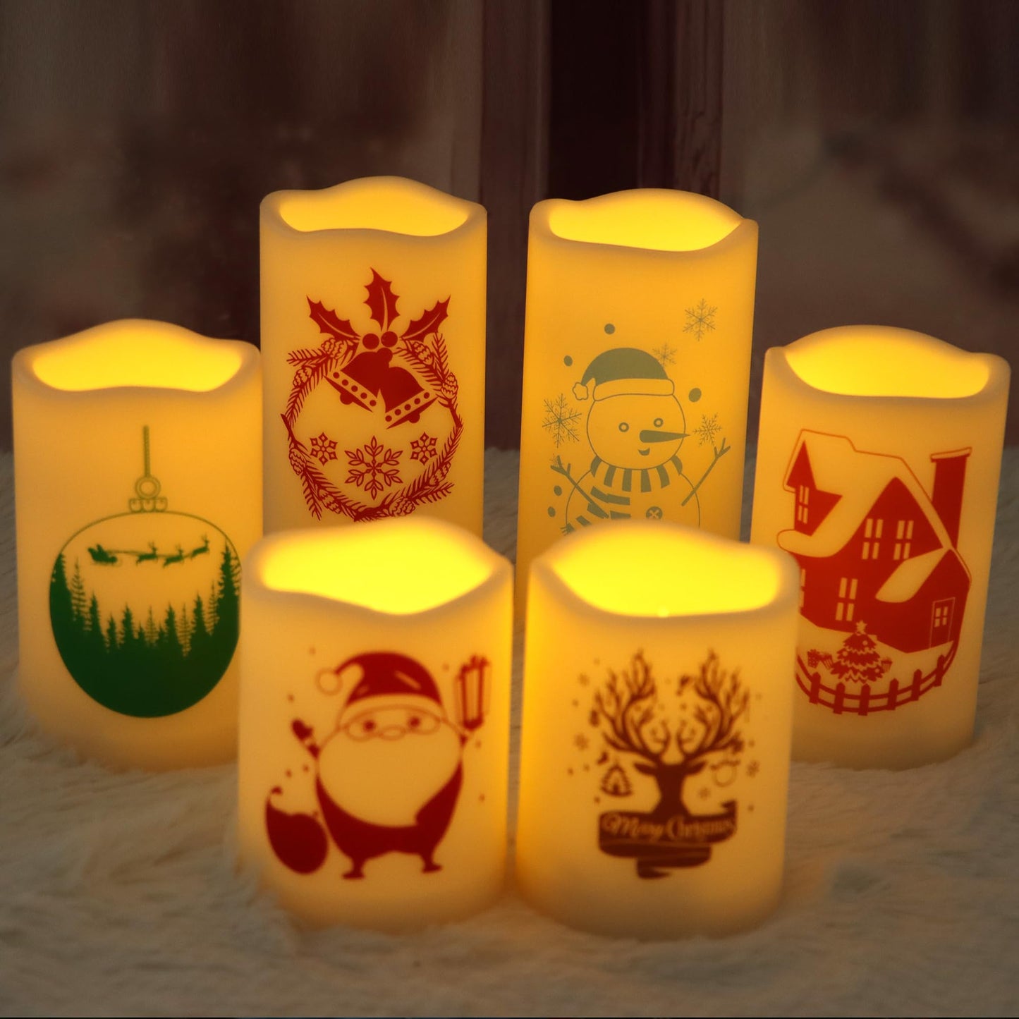 CANDLE CHOICE Waterproof Outdoor Battery Operated Flameless Candles with Remote Timer Plastic Flickering Fake Electric LED Pillars for Lantern Garden Wedding Christmas Decorations 3x4 Inches 2 PCS