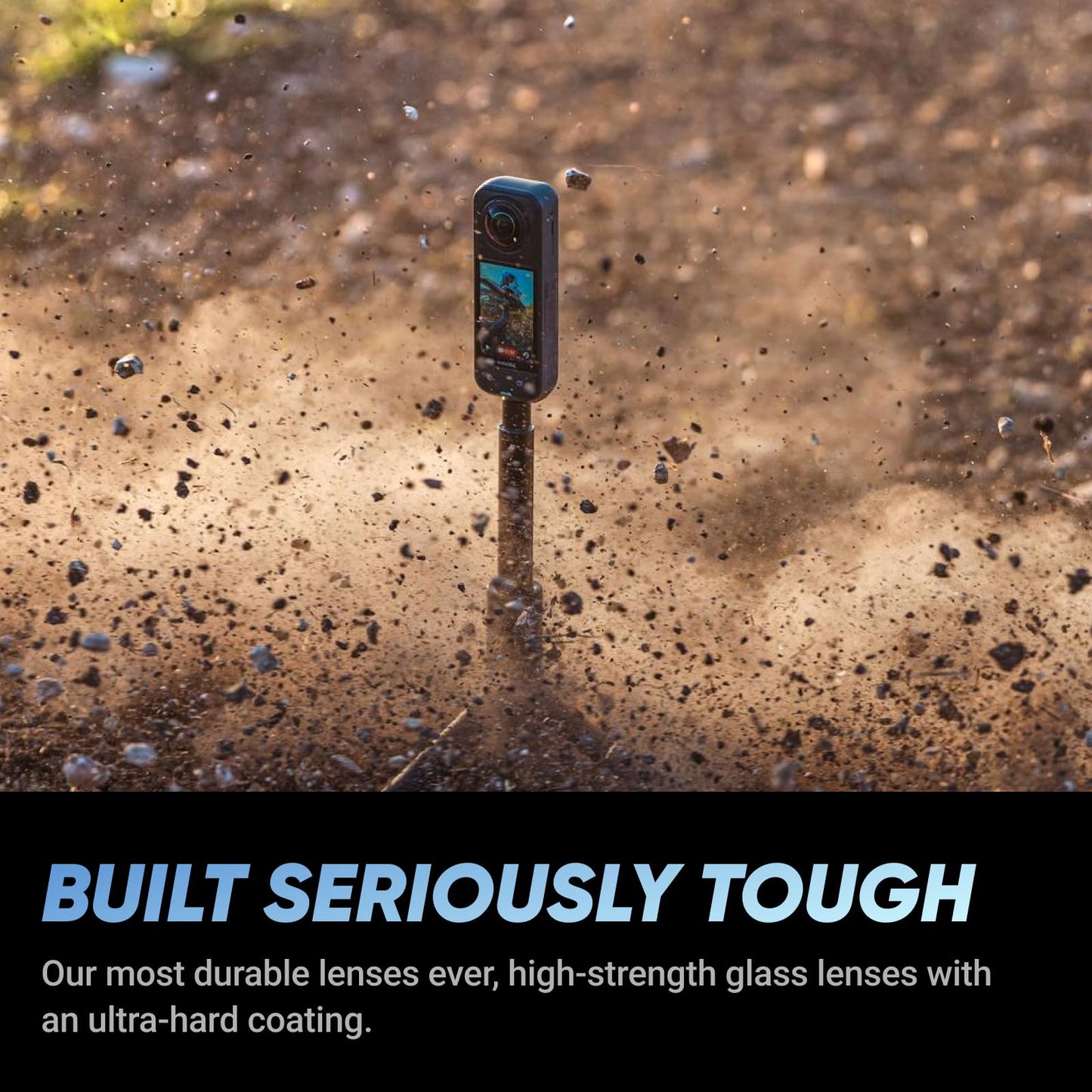 Insta360 X5 - Waterproof 8K 360° Action Camera, Leading Low Light, Invisible Selfie Stick Effect, Rugged and Replaceable Lens, 3-Hour Battery, Built-in Wind Guard, Stabilization, Triple AI Chip Design