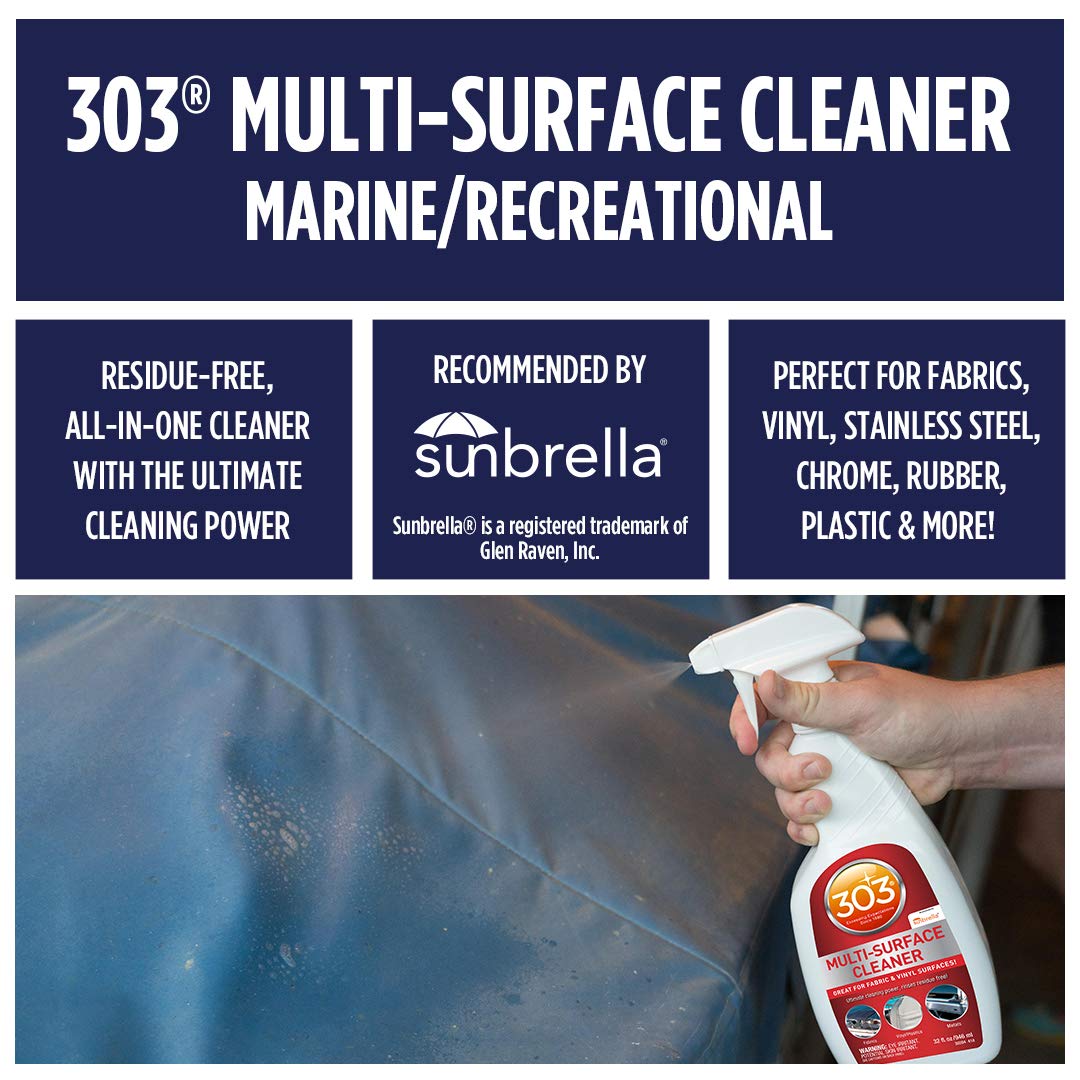 303 Multi-Surface Cleaner - Safely Cleans All Water Safe Surfaces - Ultimate Cleaning Power - Rinses Residue Free - Recommended By Sunbrella, 32 fl. oz. (30204)