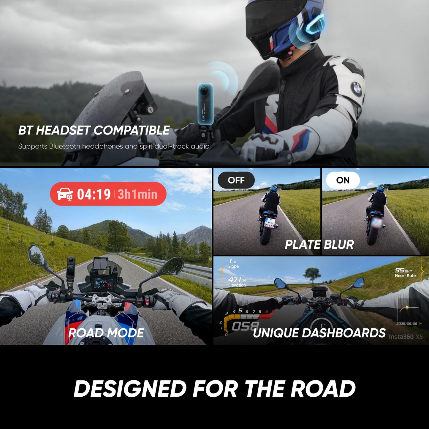 Insta360 X5 - Waterproof 8K 360° Action Camera, Leading Low Light, Invisible Selfie Stick Effect, Rugged and Replaceable Lens, 3-Hour Battery, Built-in Wind Guard, Stabilization, Triple AI Chip Design