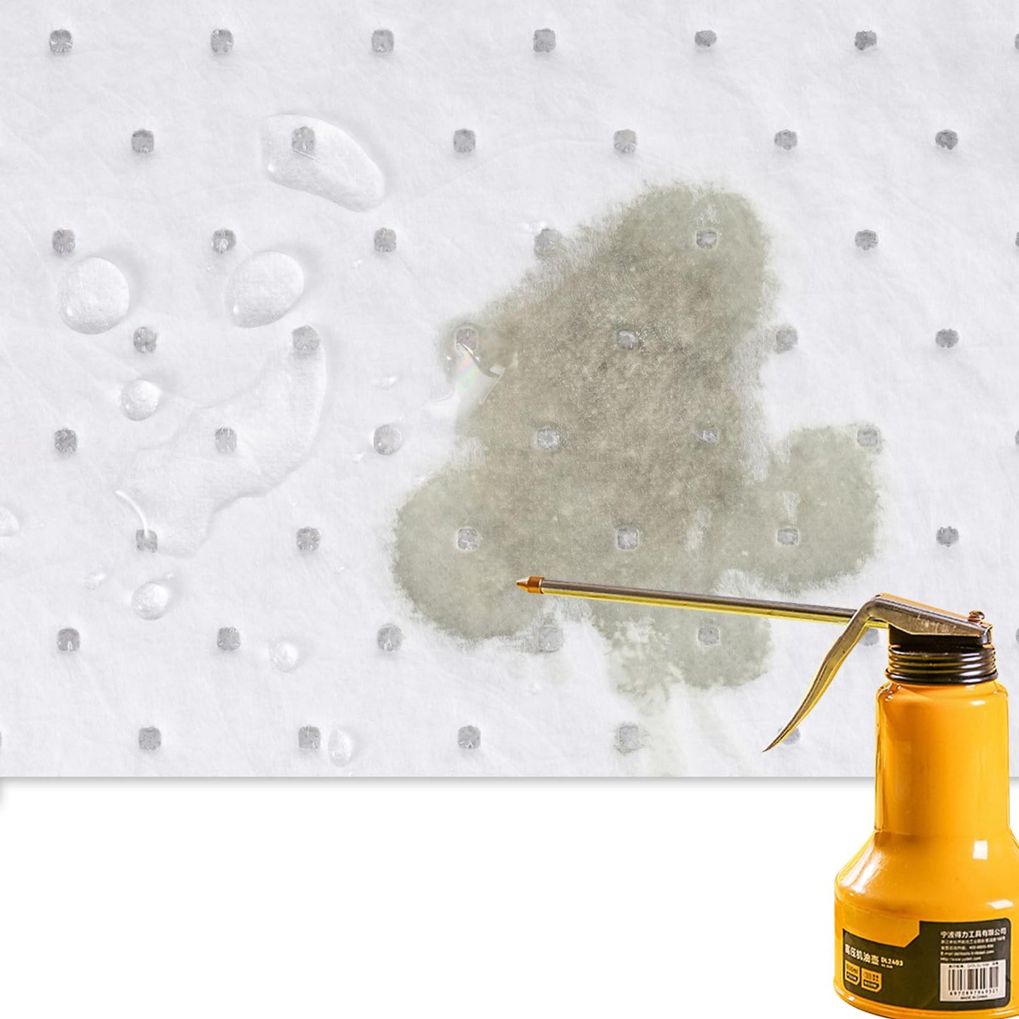 Spill Absorbent Pads 15" x 20" Heavyweight Oil Absorbing Mats,White Absorbing Heavy Weight Oil-Only Absorbent Mat Pad (30PCS)