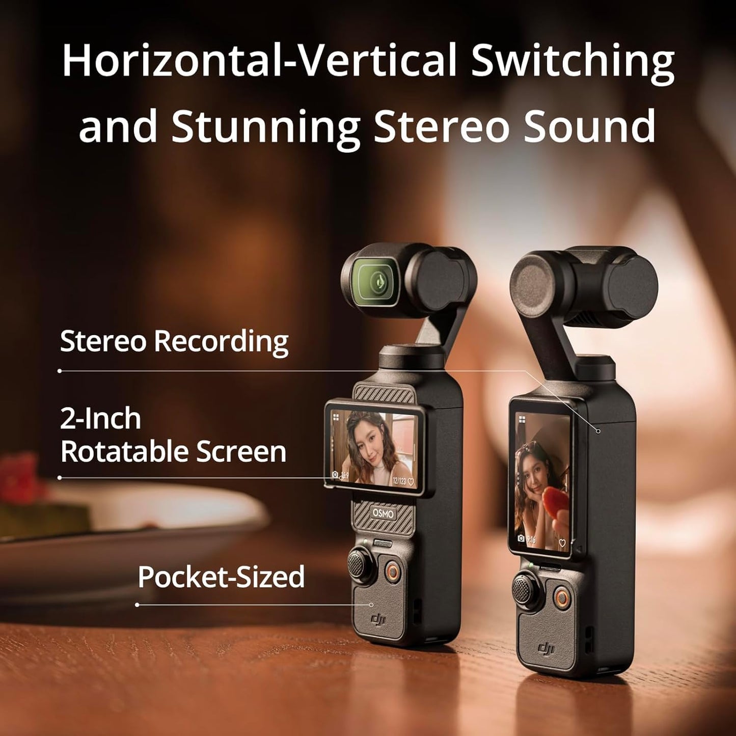 DJI Osmo Pocket 3 Creator Combo, Vlogging Cameras with 1'' CMOS, 4K/120fps Vlog Camera, 3-Axis Stabilization, Face/Object Tracking, Mic Included for Clear Sound, Digital Vlogging Camera for YouTube