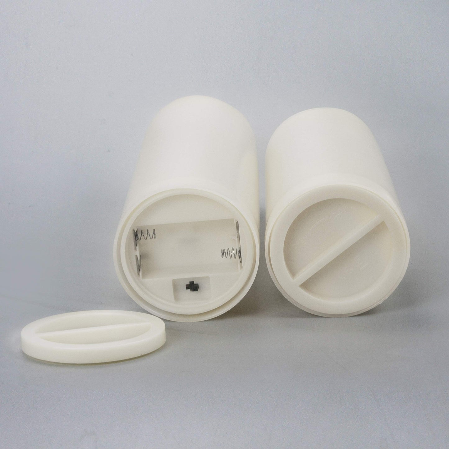 CANDLE CHOICE Waterproof Outdoor Battery Operated Flameless Candles with Remote Timer Plastic Flickering Fake Electric LED Pillars for Lantern Garden Wedding Christmas Decorations 3x4 Inches 2 PCS