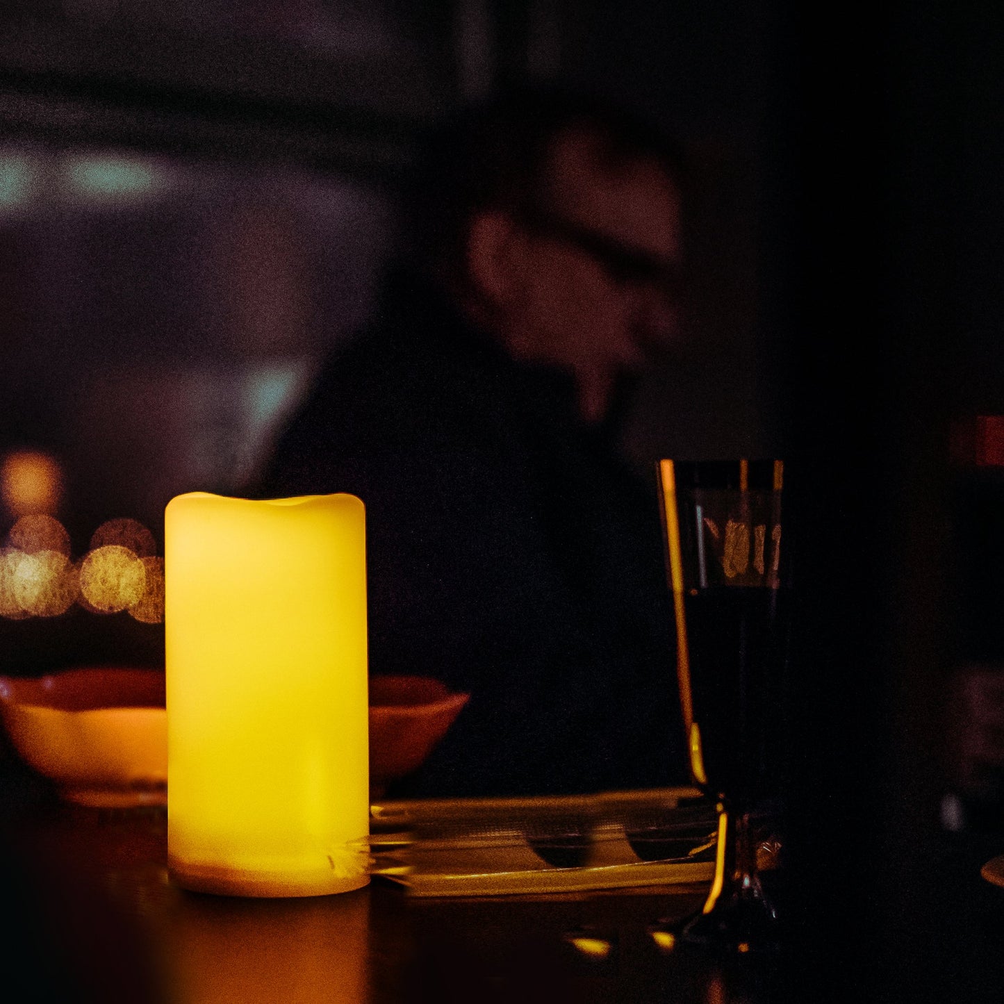 CANDLE CHOICE Waterproof Outdoor Battery Operated Flameless Candles with Remote Timer Plastic Flickering Fake Electric LED Pillars for Lantern Garden Wedding Christmas Decorations 3x4 Inches 2 PCS